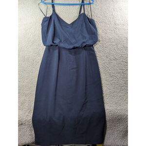 Dress the Population Sheath Dress Womens Medium Blue Alondra Sweetheart Neck